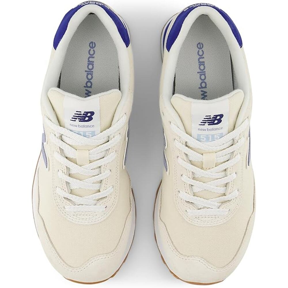 New Balance Cream and Blue Women's Athletic Sneakers - Picture 4 of 6